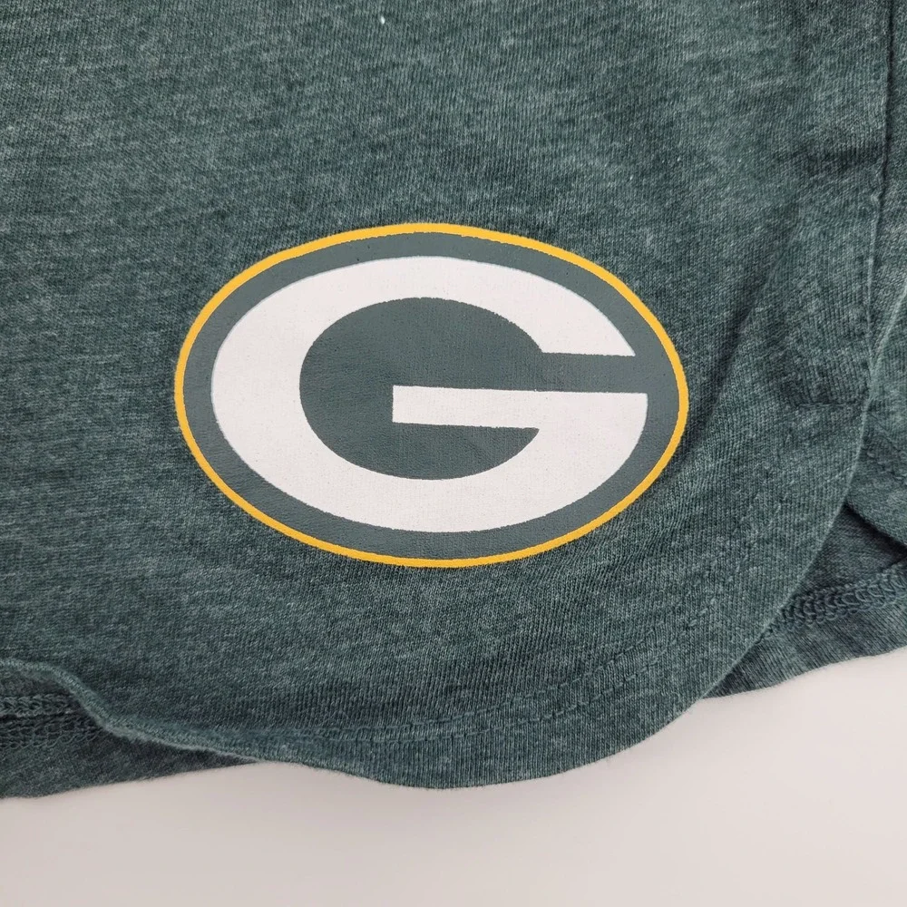 NFL Team Apparel Sleep Shorts Womens Large Green Green Bay Packers Drawstring‎